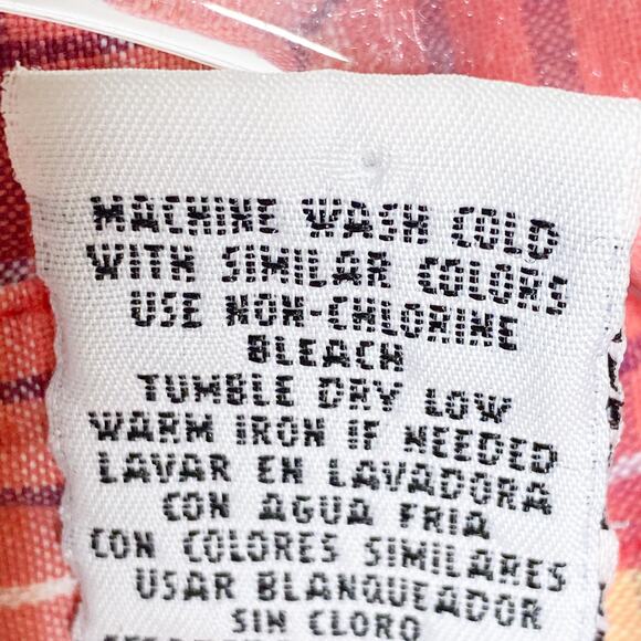 Looney Tunes Tweety Shirt Plaid Embroidered Sleeveless Button‎ Up Size 14W 16W - Picture 10 of 10